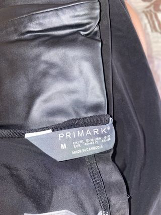 Leggings efecto cuero negros