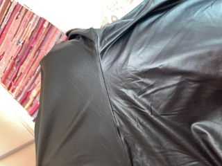 Leggings efecto cuero negros