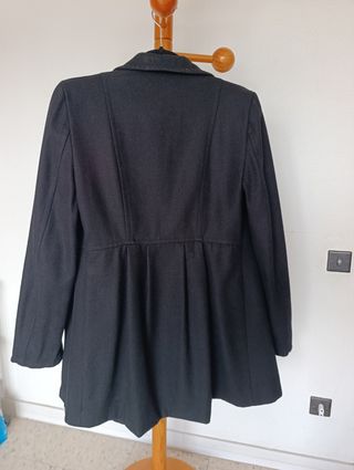 Abrigo negro mujer talla XL