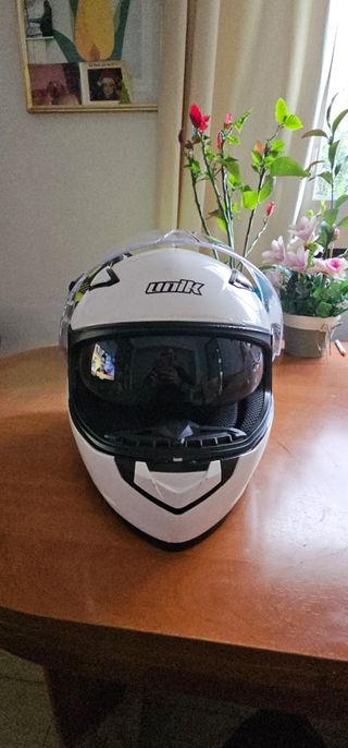 Casco moto Unik blanco Talla XS