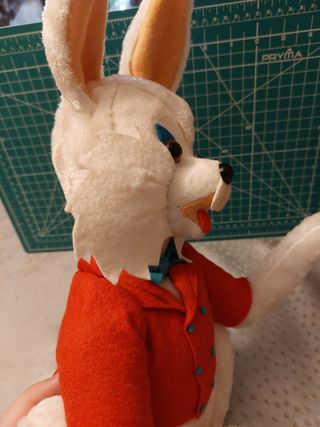 Bianconiglio in pannolenci Vintage