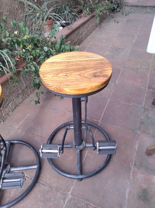 6 Taburetes industriales vintage