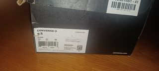 Converse blancas plataforma - 41
