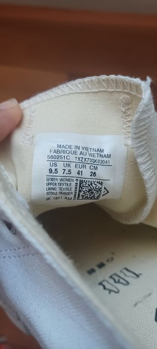 Converse blancas plataforma - 41