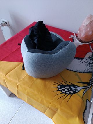 Cuscino da viaggio - collo grigio