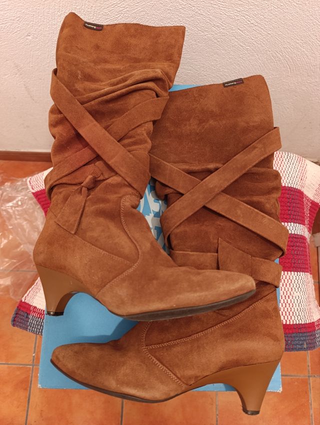 Botas Marrón Piel Suave