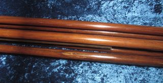 Antiguo trípode soporte vintage madera 4800 gr