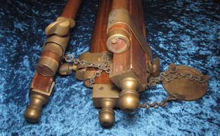 Antiguo trípode soporte vintage madera 4800 gr