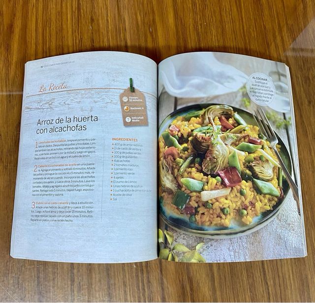 Libro de recetas “que comer para ganar salud”