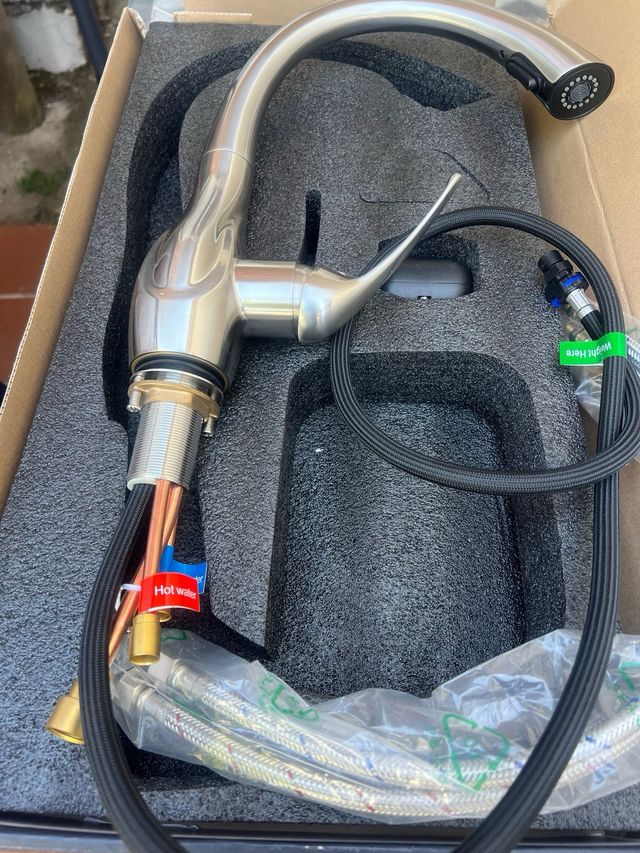 Rubinetto cucina, acciaio inox