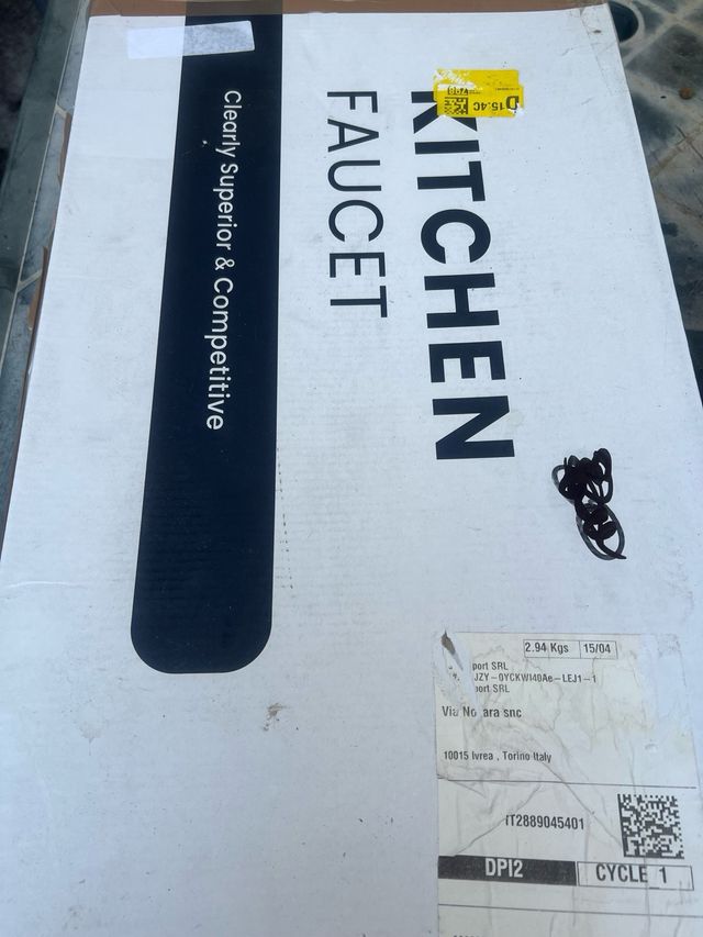 Rubinetto cucina, acciaio inox