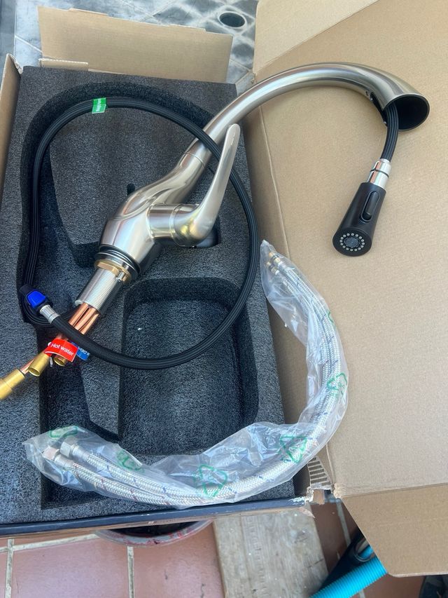 Rubinetto cucina, acciaio inox