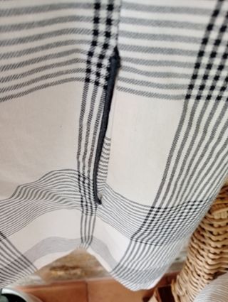 Vestido Zara Trafaluc XL Blanco y Negro