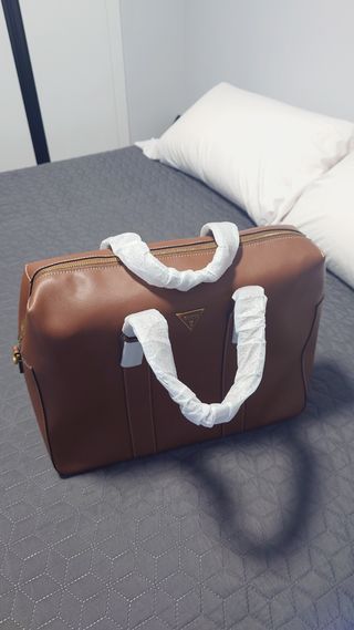Maletín bolso Guess marrón nuevo