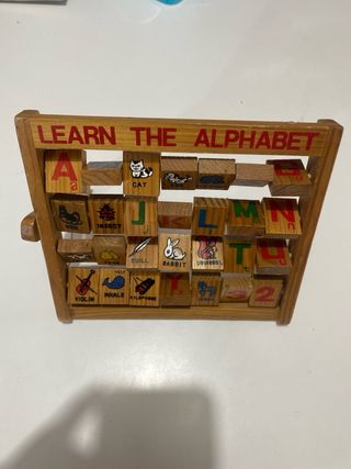 Abaco de madera vintage