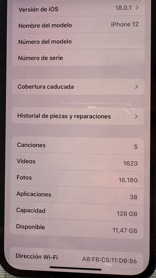iPhone 12 Azul 128GB - Como Nuevo