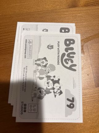 Cromos Bluey: 2 juegos completos