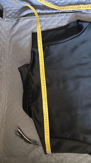 Camicia nera in raso