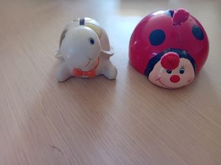 Salvadanai Coccinella e Tartaruga