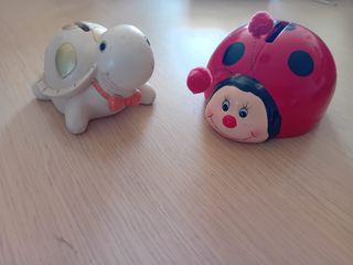 Salvadanai Coccinella e Tartaruga