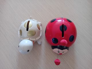 Salvadanai Coccinella e Tartaruga