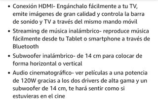 Barra sonido Panasonic SC-HTB250 - 120W
