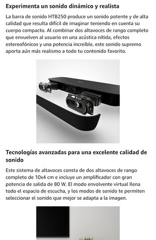 Barra sonido Panasonic SC-HTB250 - 120W