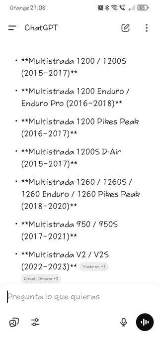 Cúpula Ducati Multistrada 1200S