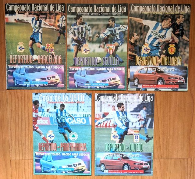 Lote Programas Deportivo Coruña 99-00 Campeón Liga