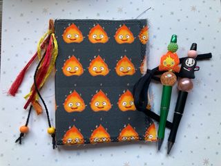 Libreta Calcifer & Bolígrafos Studio Ghibli