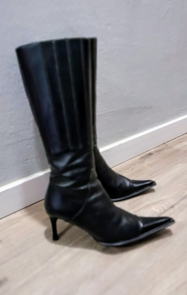 Botas altas negras mujer