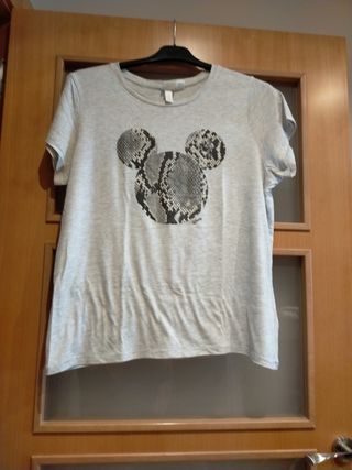 Camiseta Mickey Mouse gris