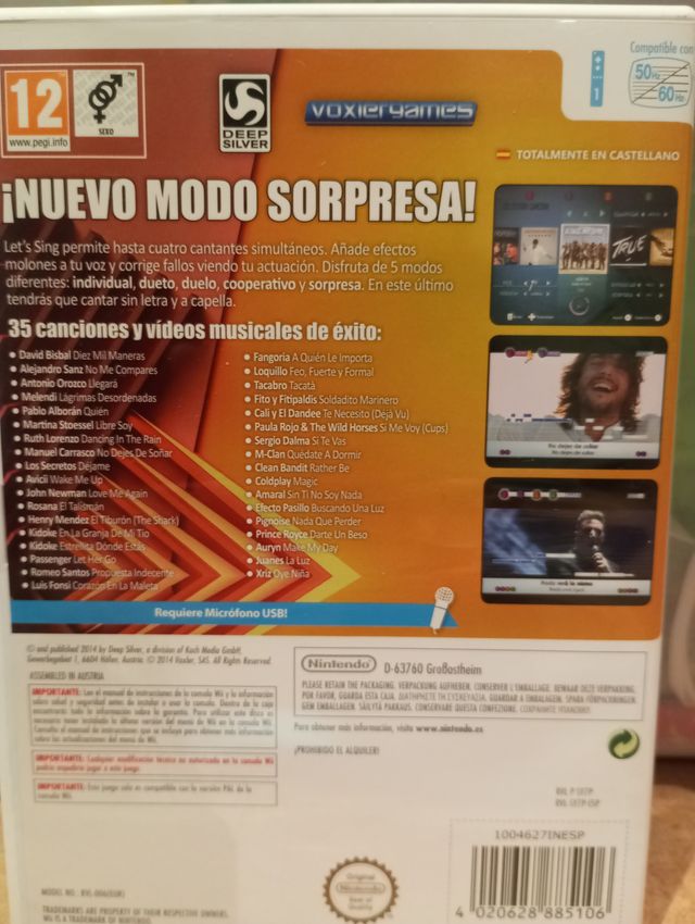 Let's Sing 7 Wii - Karaoke Español