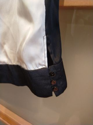 Blusa negra y blanca mujer