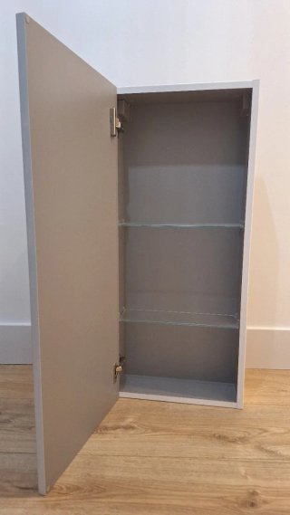 Mueble baño blanco brillo