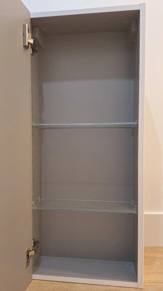 Mueble baño blanco brillo
