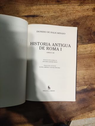 Dionisio de Halicarnaso, Historia antigua de Roma