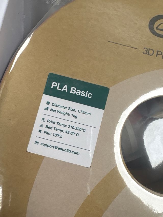Filamento eSUN PLA Basic 1,75 mm - 1 kg