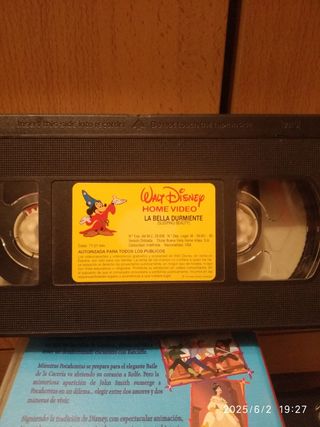 Lote 5 cintas VHS colección DISNEY
