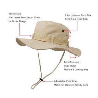 Sombrero pescador beige