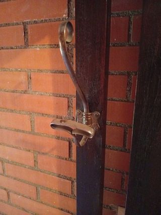 Perchero paragüero antiguo de madera