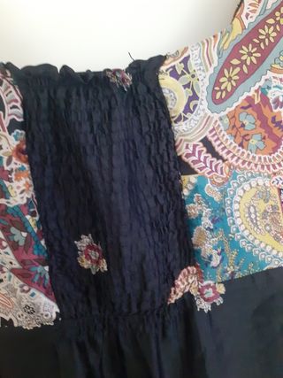 Vestido de seda natural