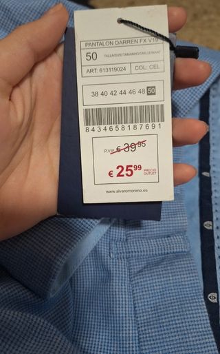 Pantalón Álvaro Moreno azul talla 50