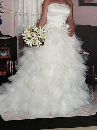 Vestido novia blanco - Talla 36