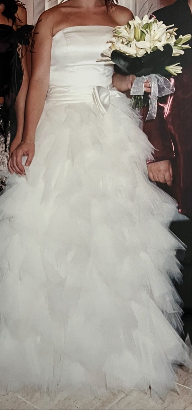 Vestido novia blanco - Talla 36