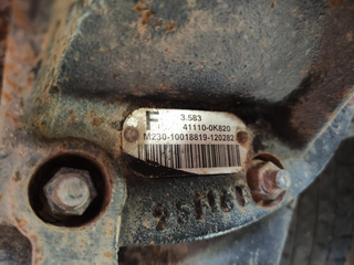 Puente trasero 411100K820 Toyota Hilux Doubl