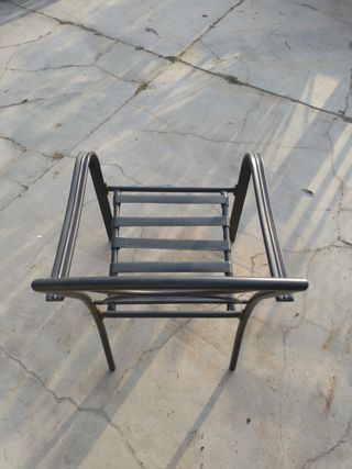 Silla jardín metal negra