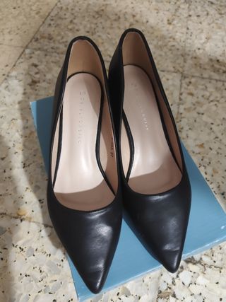 Zapatos negros tacón 37