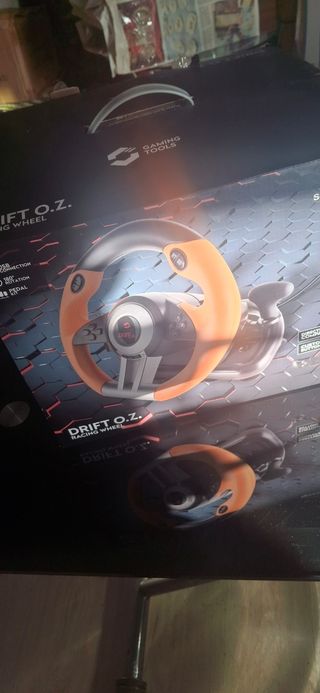 Volante Drift O.Z. PC - Negro/Naranja
