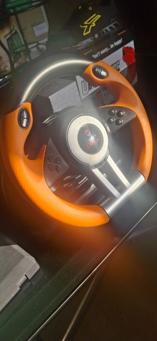 Volante Drift O.Z. PC - Negro/Naranja